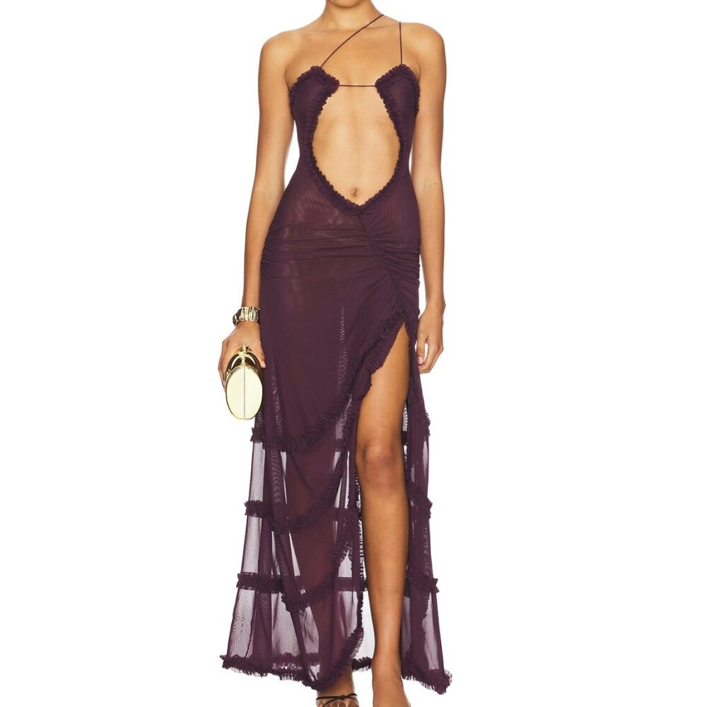 Fatale Maxi Dress in Dusk - Jaded London